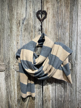 Preloved MAMA B Grey & Beige Stripe Scarf