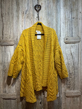 Preloved TOAST Mustard Chunky Knit Cardigan
