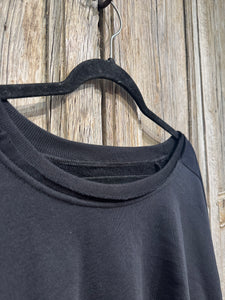 Plü Black Wide Short Sweater One Size 2101 AW25