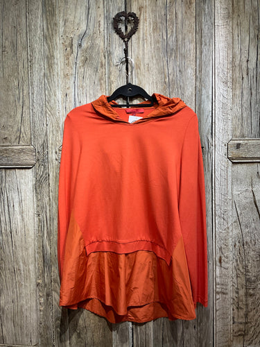 Preloved VETONO Orange Jersey Hooded Top