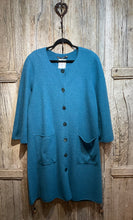 Preloved GUDRUM Teal Boiled Wool Coat