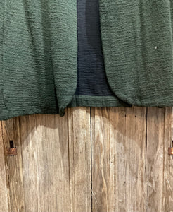 Preloved Green Cotton Coat