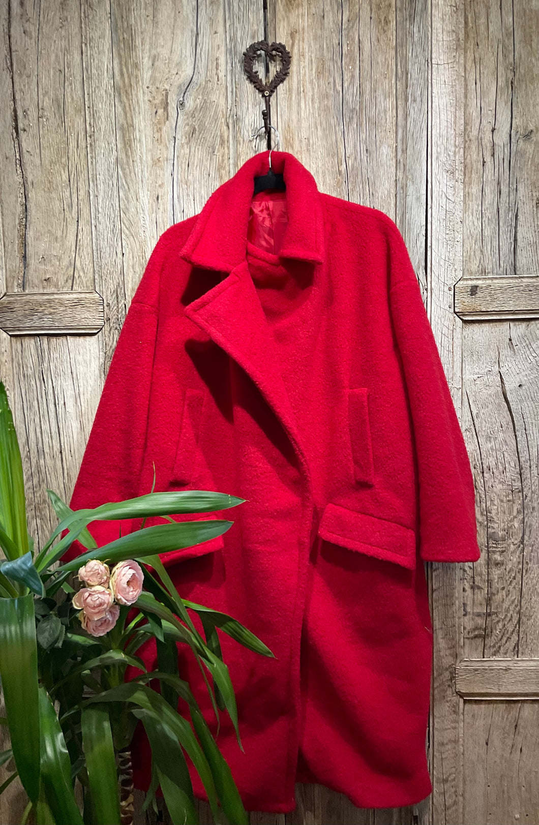 Preloved MODISSIMA Cherry Red Soft Coat
