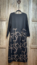 Preloved MY SOUL Black Dress With Grey Pattern