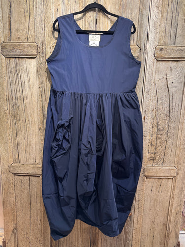 Preloved ED Midnight Taffeta Pinafore Dress