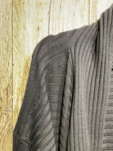 Preloved A Black Rib Merino Wool Long Cardigan