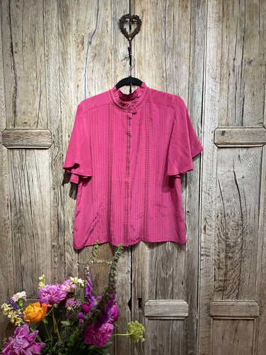 Preloved BRORA, Pink Blouse Silk