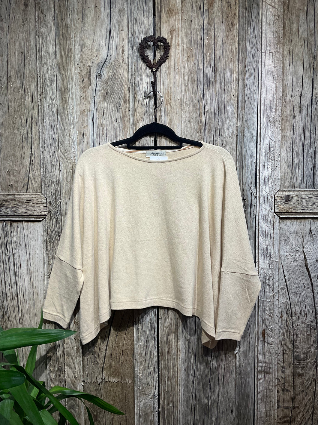 Preloved MAMA B Long Sleeve Oyster Top