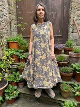 JLS Flaired Sleeveless Floral Print Flaired Dress D07