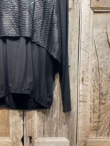 Preloved MY SOUL Black Hooded Sweatshirt Top