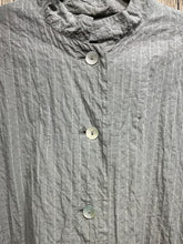 Preloved Oska Grey Stripe Cotton Jacket