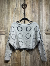Preloved SARAH PACINI Grey Circle Print Jumper