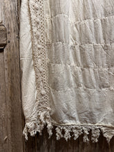 JLS Cream Embroidery Appliqué & Lace Layering Tunic Dress 1106