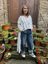 Ewa I Walla Helin Striped Linen Dress 55966 SS26