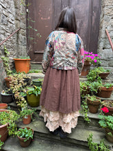 JLS Bold Floral Cropped Buttoned Jacket 1164
