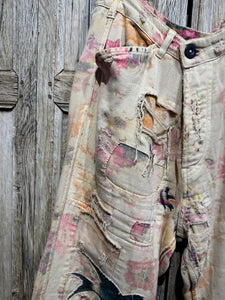 Magnolia Pearl Preloved Arborist Printed Bobbie Trousers 344