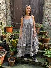 JLS Antique Grey Lace & Embroidery Cotton Sun Dress 1102