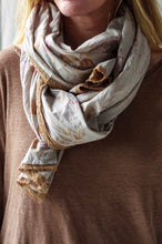 Les Ours Pauline Fleurs Sauge Scarf AW26