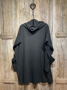 Preloved BELLA BLUE Oversized Black Cowl Neck Tunic