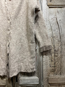 Preloved EWA I WALLA Soft Brown Alpaca Mix Long Cardigan