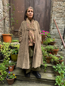 Les Ours Lilo Velour Cognac Coat AW25