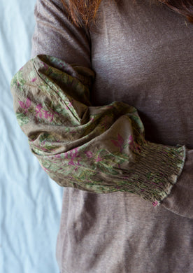 Les Ours Cotton Havane Fleur Manchette AW25