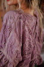 Magnolia Pearl Eyelet Rosemary Blouse Purple Boba 2215