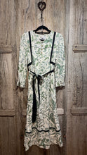 Preloved JIGSAW Green Print Linen Dress