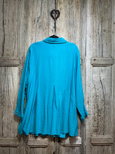 Preloved SAHARA Turquoise Shirt Jacket
