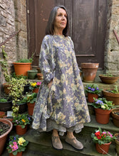 JLS Button Up Floral Print Dress D06