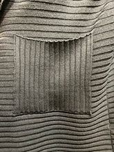 Preloved A Black Rib Merino Wool Long Cardigan