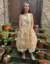 JLS Puffy Sleeveless Floral Print Dress D12