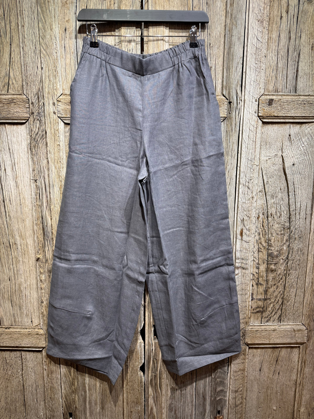 LUUKAA Anthracite Linen Trousers 25Y222 SS25