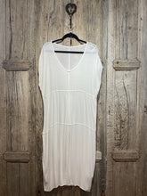 Preloved Purple Privatsachen White Viscose Sleeveless Dress