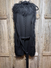 Preloved Essential Antwerp Black Wool Trim Gillet