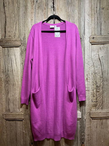 Preloved VILA Old Rose Edge-to-Edge Cardigan