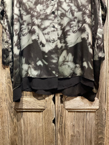 Preloved Silk Shirt with attached Scarf