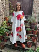 Khara Kapas Velvet Cream Poppy Dress