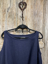 Preloved Navy Wool Pinafore Dress