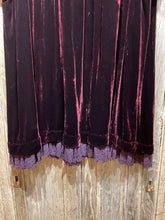 Preloved Merlot Velvet Silk Dress