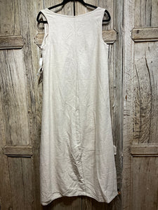 Preloved Lourdes Bergada Beige Linen Pinafore