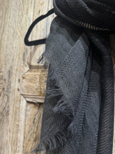 Alembika Black Wool Blend Scarf ASC09C AW24