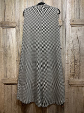 Preloved Black & White Check Long Jersey Tunic