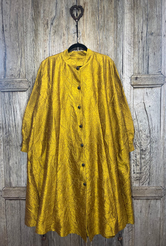 Terry Macey Mustard Silk Long Hackney Shirt AW23