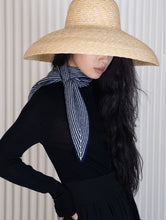 Oats & Rice Sailor Cashmere Rib Neck Scarf Navy OR25-NS03