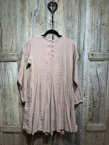 Preloved Ewa I Walla Blush Pink Linen Dress