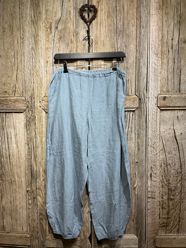 Preloved Apunto B Slate Blue Linen Trousers