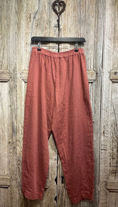 Preloved MAMA B Rust Linen Trousers