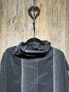 Preloved XD Xenia Design Black and Silver Tafetta Top