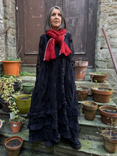 JLS Antique Black Lace & Embroidery Cotton Sun Dress 1102